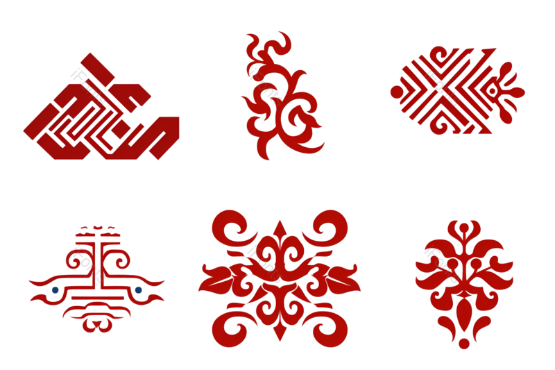 装饰图片,欧式元素,花纹PNG,中式免抠素材